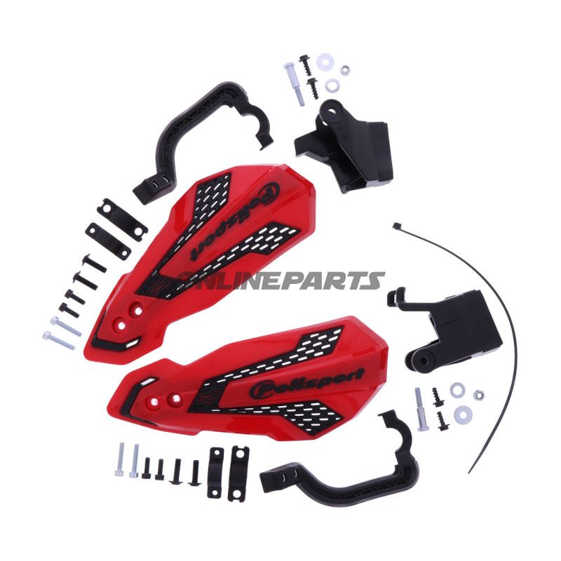 Handprotektor MX Flow rot 04 / schwarz Satz