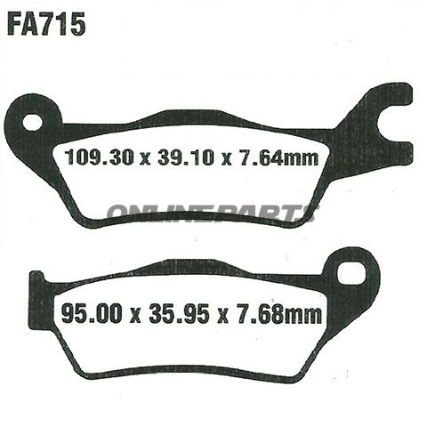 EBC Standard Bremseklods  til Suzuki GSX-R 125 RL