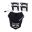 Scheinwerfer Maske Halo schwarz LED