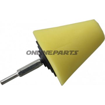 Polierkegel 80 mm gelb mittelhart