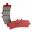 Bremseklods sintret foran SA Brembo Alternativ: 7322456