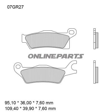 Bremseklods sintret SD Brembo alternativ: 7370102