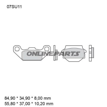 Bremseklods sintret SD Brembo alternativ: 7376601