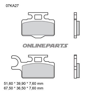 Bremseklods sintret SD Brembo alternativ: 7325582