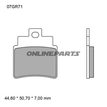 BREMSEKLODSER SINTRET OFF-ROAD SD BREMBO Alternativ: 7370154
