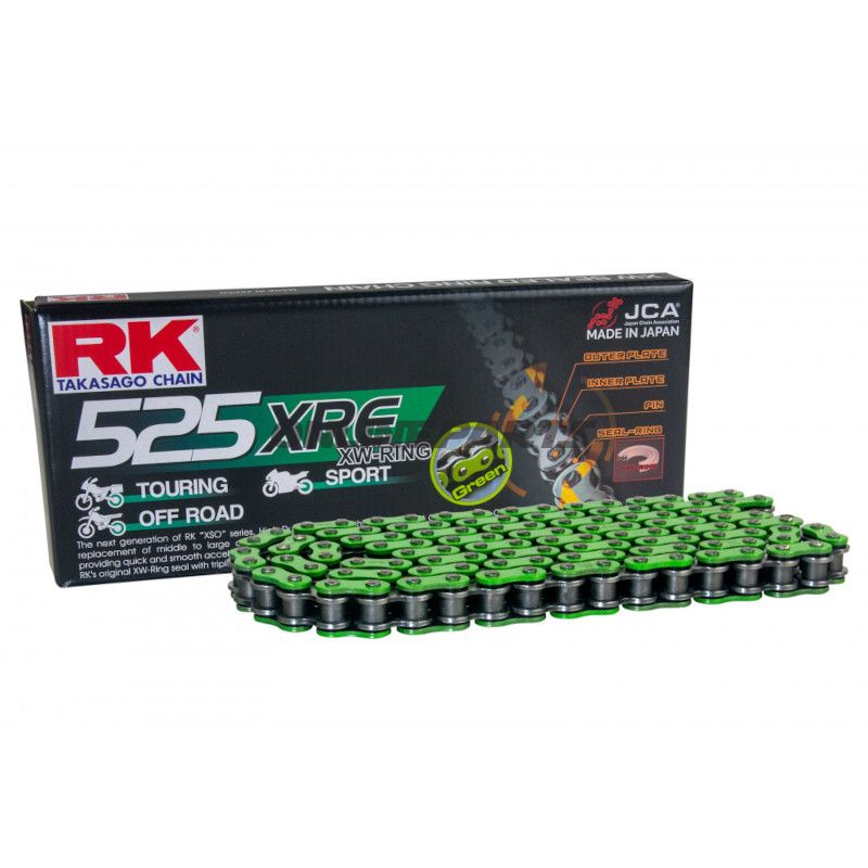 RK XW-RINGK GN525XRE/114 KÆDE ÅBEN W NITTELÅS