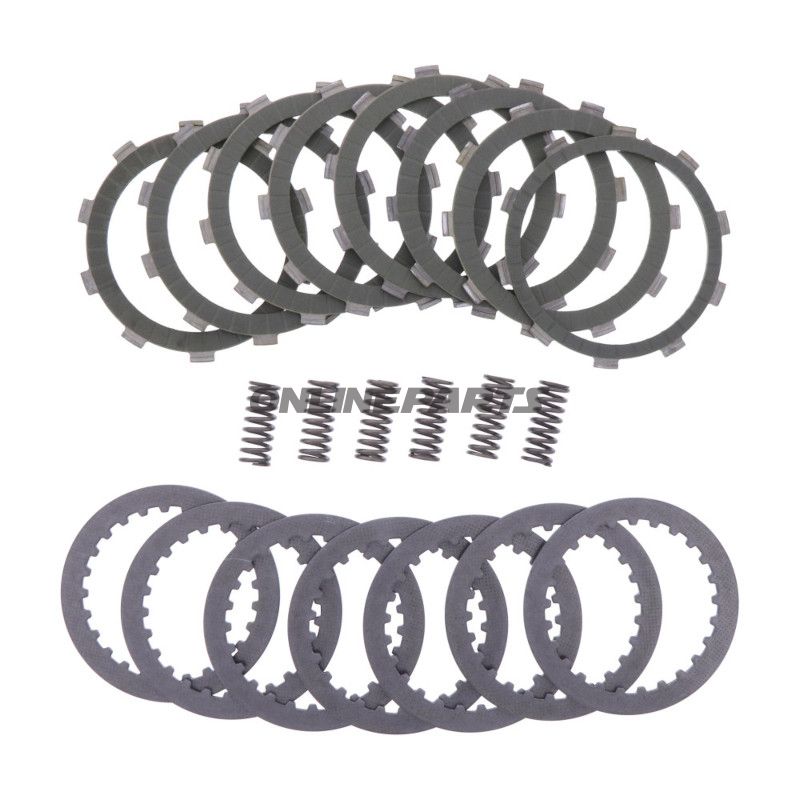Koblingssæt aramid EBC lameller + fjedre + skiver