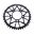 BAGESTE TANDHJUL ALUMINIUM 45 TANDAFSTAND 520 SORT JT INDVENDIG DIAMETER 076 BOLTAFSTAND 100