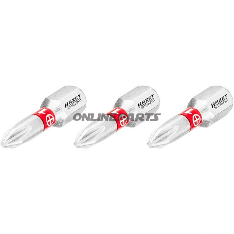 BIT KR SCHL PH1 1/4Z 3 DELE 25 mm 1/4Z=6,3 mm