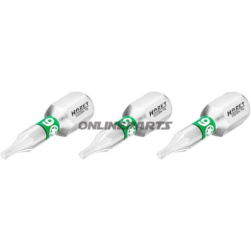 BIT TORX T6 1/4Z 3 DELE 25 mm 1/4Z=6,3 mm