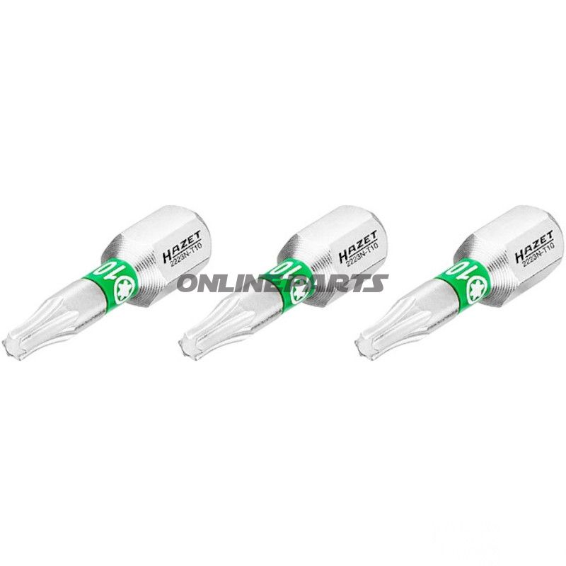 BIT TORX T10 1/4Z 3 DELE 25 mm 1/4Z=6,3 mm