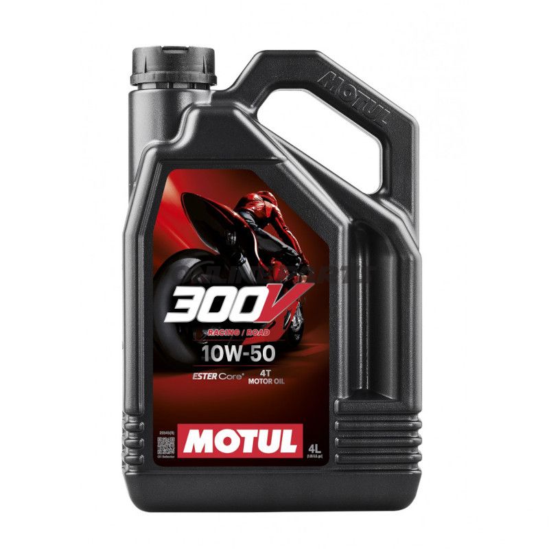 MOTOROLIE 10W50 4-TAKTS 4L MOTUL SYNTETISK 300V FL ROAD RACING