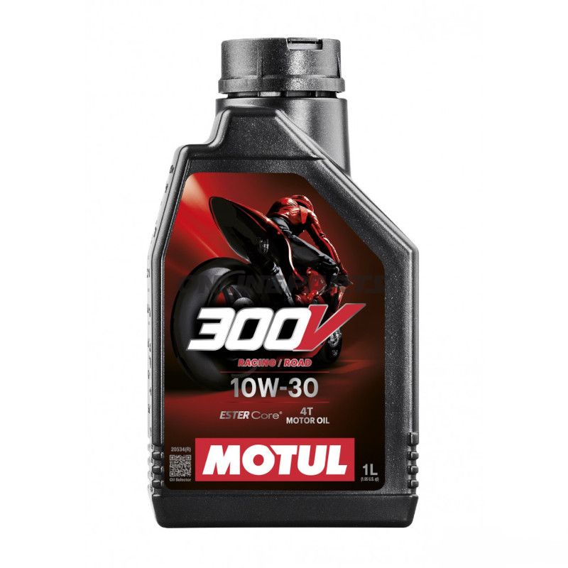 MOTOROLIE 10W30 4-TAKTS 1L MOTUL SYNTETISK 300V FL ROAD RACING