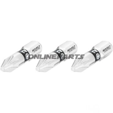 BIT KR SCHL PZ2 1/4Z 3 STK. 25 mm 1/4Z=6,3 mm