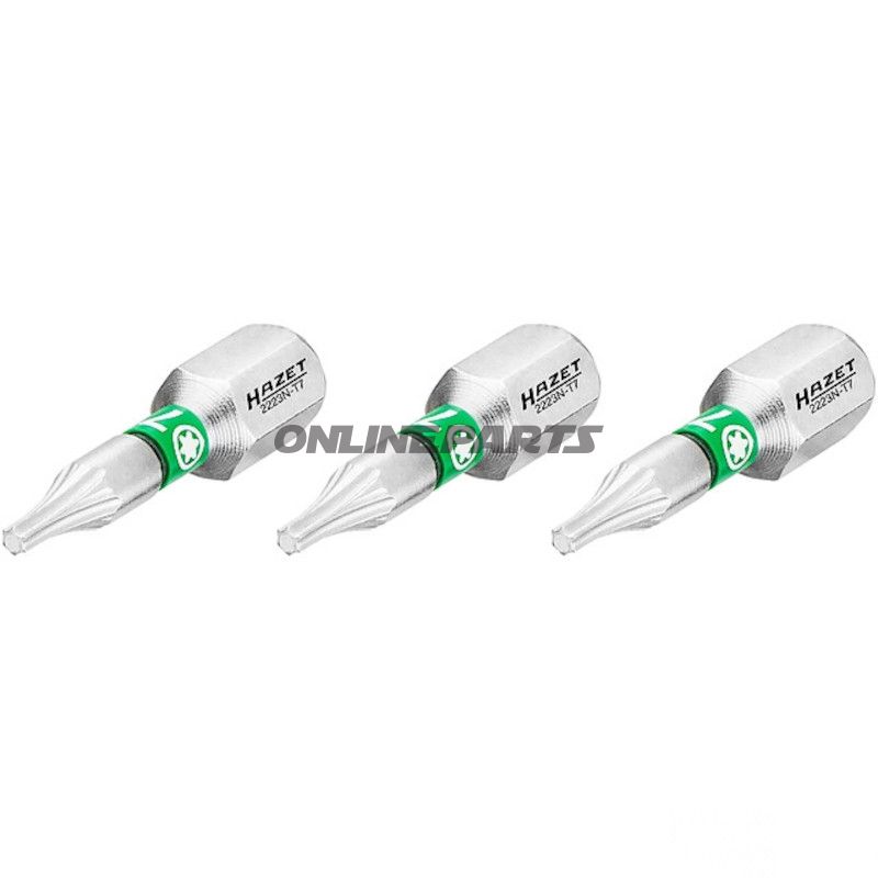 BIT TORX T7 1/4Z 3 STK 25 mm 1/4Z=6,3 mm