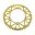 BAGESTE TANDHJUL ALUMINIUM 51 TANDHØJDE 520 GULD JT INDVENDIG DIAMETER 134 BOLTAFSTAND 150