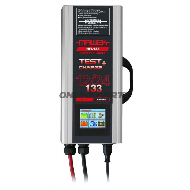 BATTERIOPLADER HFL133PLUS 12+24V 125A grime + 5 meter KAB
