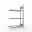 Dækstativ 3 niveauer. Dyrkningsmark 2000X1210X436 mm galvaniseret