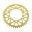 BAGESTE TANDHJUL ALUMINIUM 45 TANDHØJDE 520 GULD JT INDVENDIG DIAMETER 110 BOLT AFSTAND 130