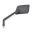Spejl sort Universal Daytona venstre aluminium