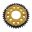 Tandhjul Dual 40T Pitch 420 guld ZF indvendig diameter 058 Bolt Cirkel 090