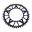 Aluhjul 45T Pitch 525 sort JT Indvendig diameter 120 Bolt cirkel 140