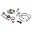 STARTMOTOR REPARATIONSSÆT PILESPIDS MED HOLDER ALTN 7002853