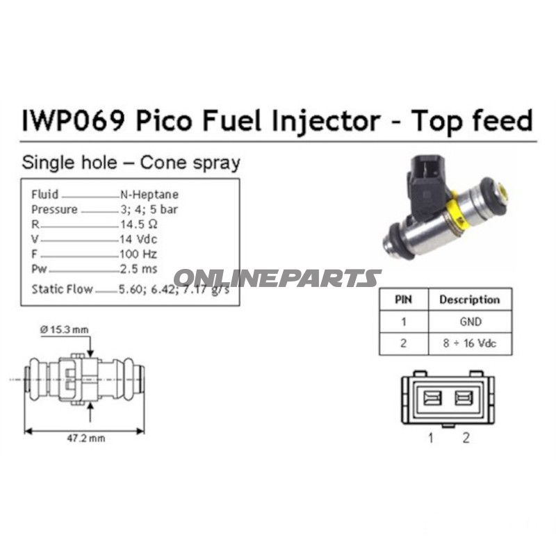 Injektor bl.a. Ducati 749 749 S Biposto/Monoposto