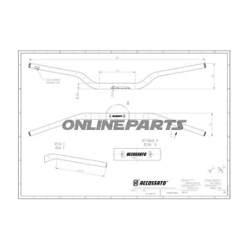 Lenker Alu 28 mm schwarz Accossato