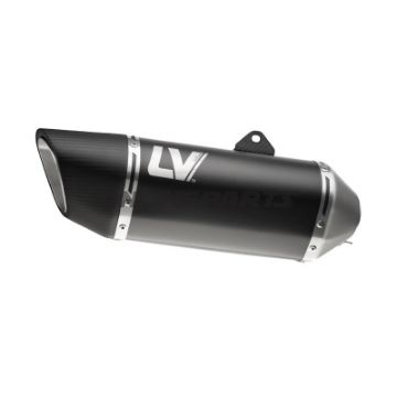 Lyddæmper Rustfrit stål LV-14 R Slip-On Black Edition