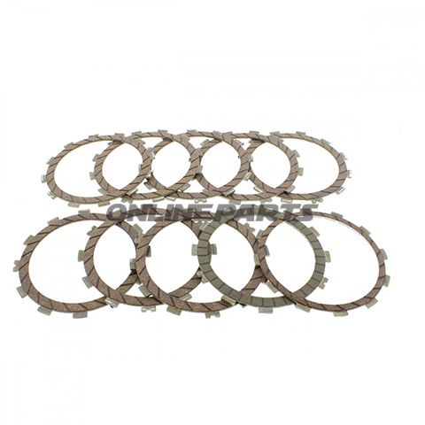 Koblingslameller TRW 738.02.99 sæt 10 stk plader Ø144/Ø132/Ø118 mm tykkelse 2,8 mm BMW S 1000 RR 