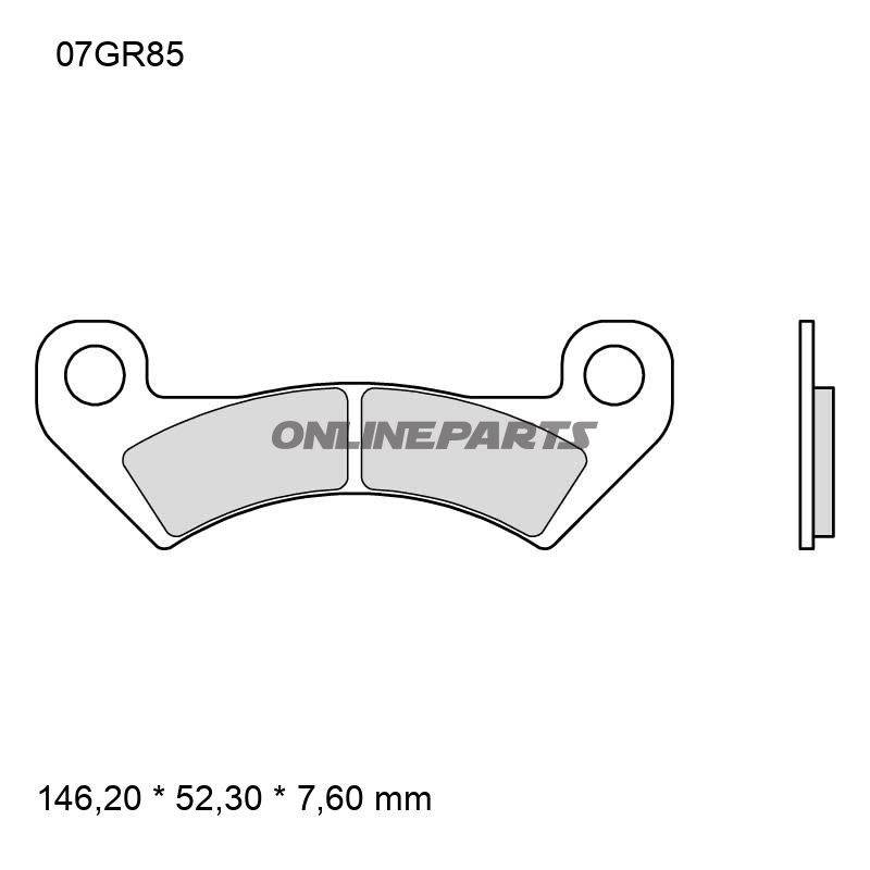 Brembo bremseklodser sinter SD 737.05.87