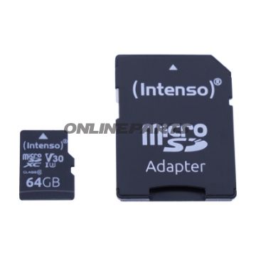 Hukommelseskort Micro SD 64GB Class 10 U3 V30
