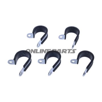 Klemme fra JMP med gummiindsats, 25,4–27 mm, 13 mm bred