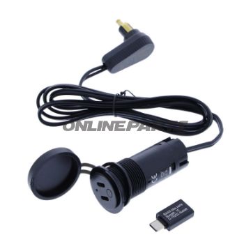 Ladekabel Baas 706.09.28 med USB A+C og 3.6A
