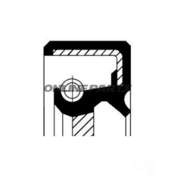 Simmering Corteco 38 x 55 x 9 mm