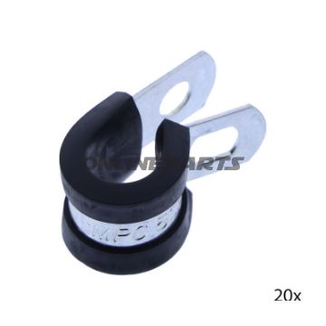 Klemme med gummiindsats JMP 467.01.99, 11,1-12,7 mm