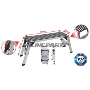 Arbejdsplatform KS Tools 1270 x 446 x 495 mm