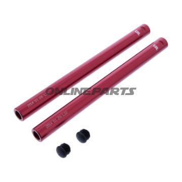 Styr i aluminium, rød, 22 mm – LSL Sport-Match 280MM